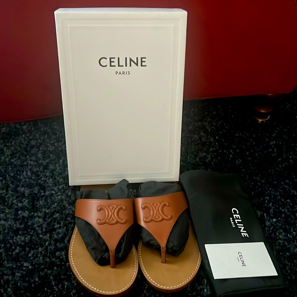 CELINE PARIS TRIOMPHE THONG SANDAL
